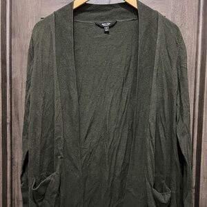 Simply Vera Vera Wang Olive Green Cardigan